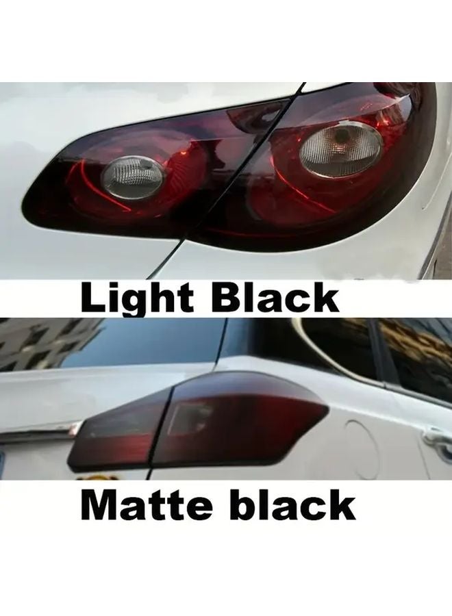 Deep Black Vinyl Film For Car Motorcycle Tail Lights 30cm X 100cm Easy Install - Image 2